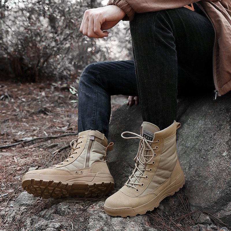 Greatshoes Jungle Boots Shoes Men Leather Boots,Leather Boots For Men,Hunting Boots Waterproof Outdoor Boots