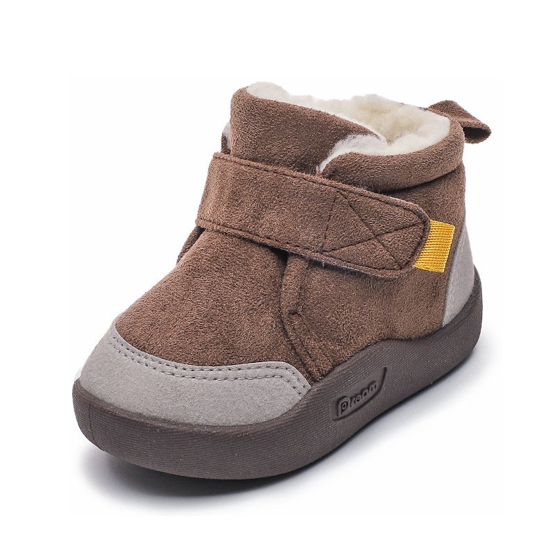 Fashion Winter Plush Baby Shoes With Anti Slip Soft Sole For Infants Outdoor Boys And Girls Snow Boots