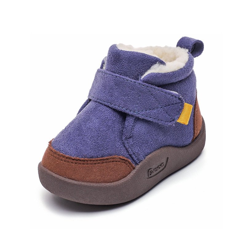 Fashion Winter Plush Baby Shoes With Anti Slip Soft Sole For Infants Outdoor Boys And Girls Snow Boots