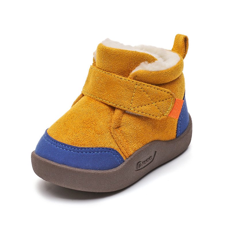 Fashion Winter Plush Baby Shoes With Anti Slip Soft Sole For Infants Outdoor Boys And Girls Snow Boots