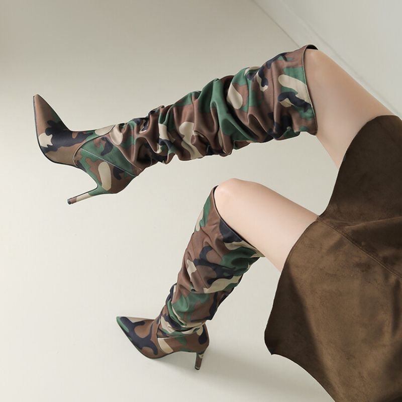 New Color Botas Para Mujer Thin Heel Women Shoes Fashion Knee High Boots
