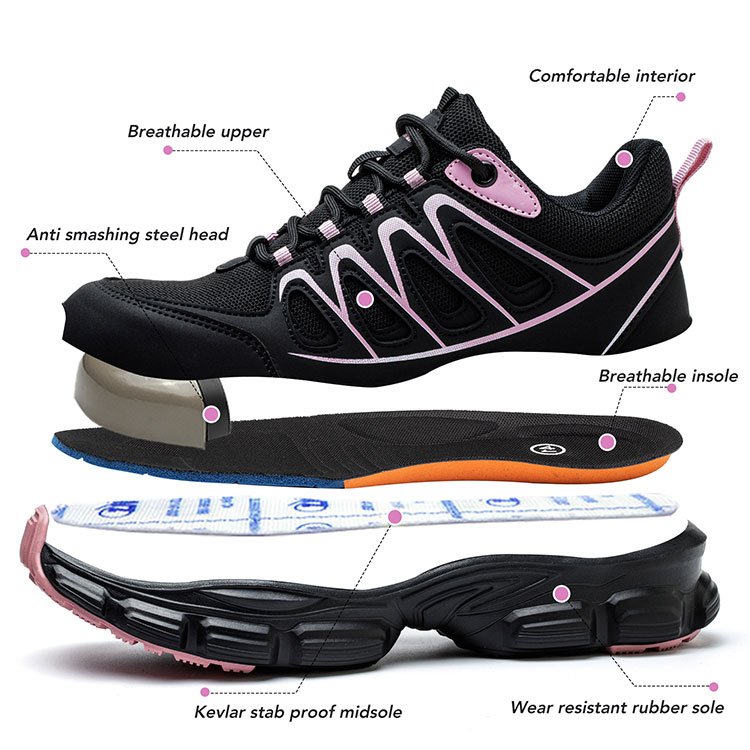 FZ-212 Safty Shoes Women's Work Boots Steel Toe Sneaker Shoes