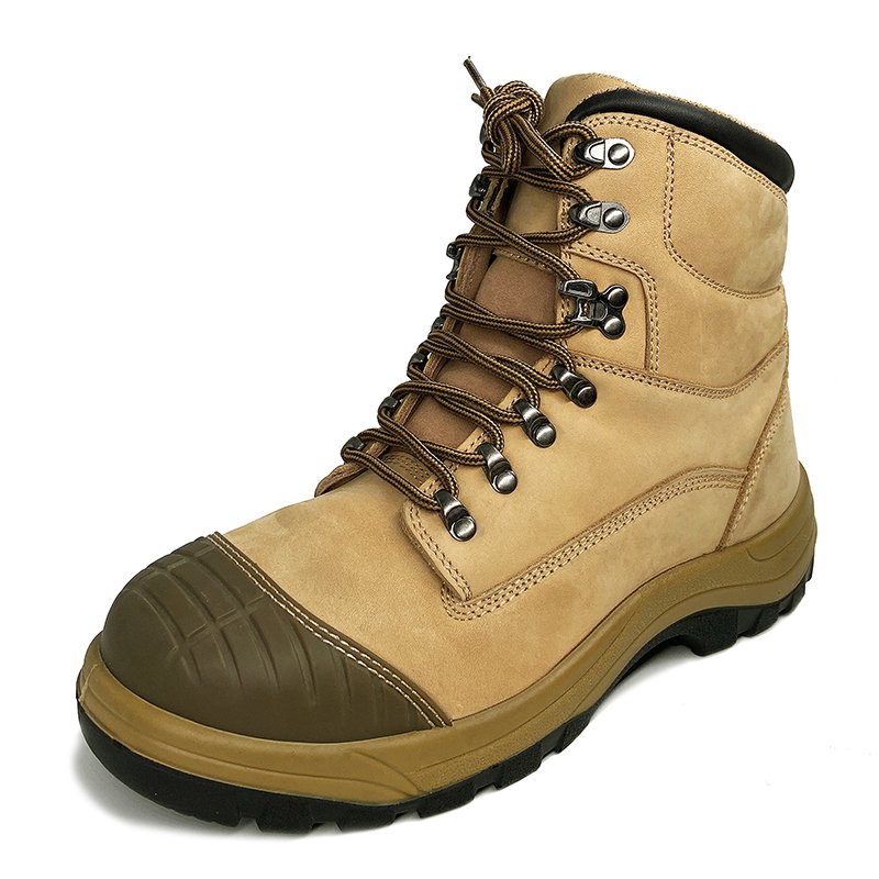 Men's Unisex Mining Leather Safety Work Boot Cheap Price Industrial Construction Steel Toe Welder Rubber Mesh Slip
