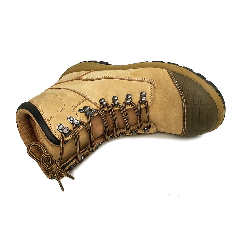 Men's Unisex Mining Leather Safety Work Boot Cheap Price Industrial Construction Steel Toe Welder Rubber Mesh Slip