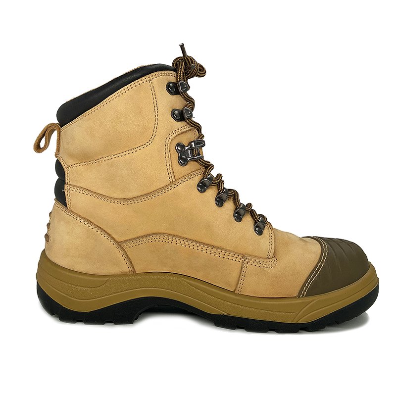 Men's Unisex Mining Leather Safety Work Boot Cheap Price Industrial Construction Steel Toe Welder Rubber Mesh Slip
