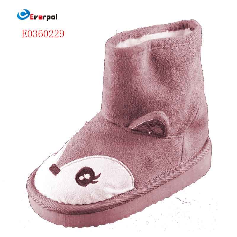 Toddler Boys Girls EVA Sole Non Slip Indoor House Slippers Lightweight Warm Snow Boots For Kids