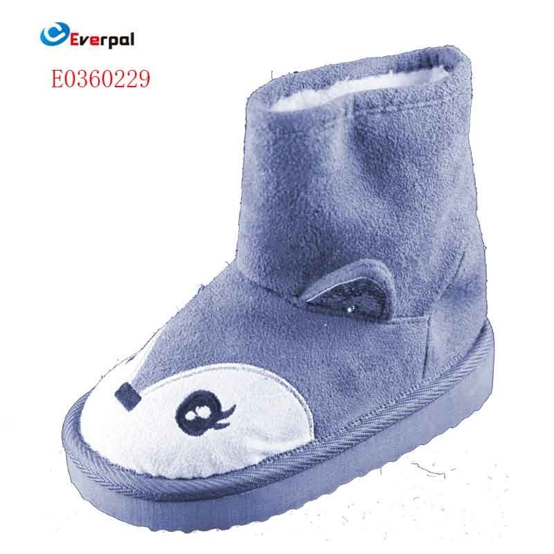 Toddler Boys Girls EVA Sole Non Slip Indoor House Slippers Lightweight Warm Snow Boots For Kids