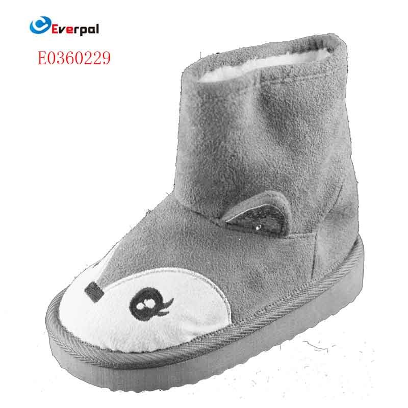 Toddler Boys Girls EVA Sole Non Slip Indoor House Slippers Lightweight Warm Snow Boots For Kids