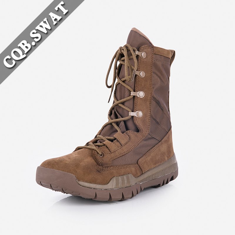CQB Rubber Outsole Material and EVA Insole Material Brown boots Training Boots Hiking Boots
