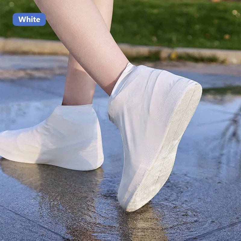 Silicone Shoe Covers Reusable Non-Slip Waterproof Wear-Resistant Rain Shoe Covers Protector Boot For Outdoor Rainy Day