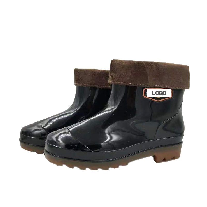 Manufacturers Price Thickened Warm Cotton Black Waterproof Boots Food Industry Waterproof Work Boots