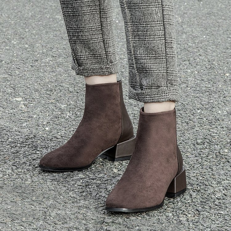 Custom Comfy Outdoor Fashion Ladies Chelsea Boot Women's Brown Leather Chelsea Boots