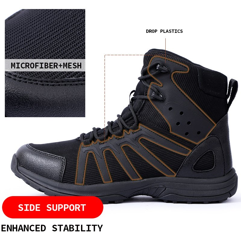 OBSHORSE Tactical Combat Boots for Men Women Tactical Shoes