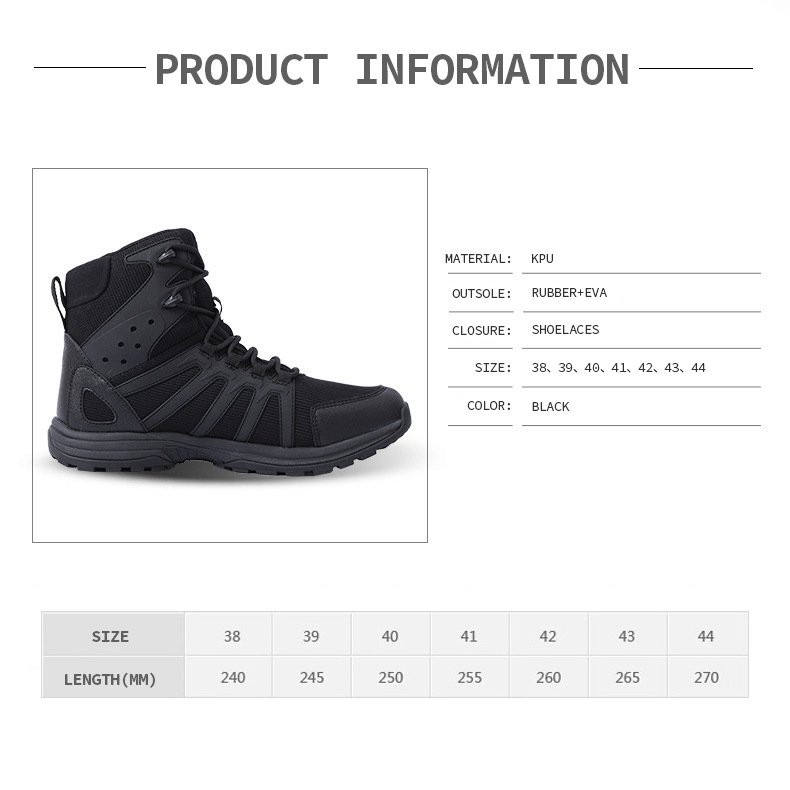 OBSHORSE Tactical Combat Boots for Men Women Tactical Shoes