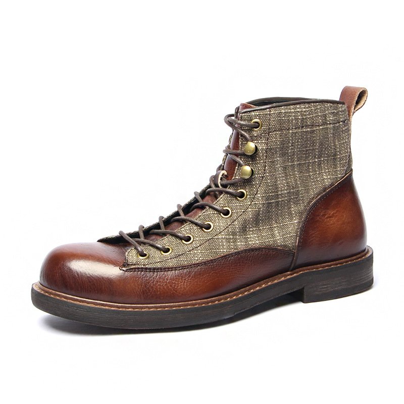 British High-Top Leather For Boots Designer Boots For Men Casual Goodyear Stitching Technology Boots