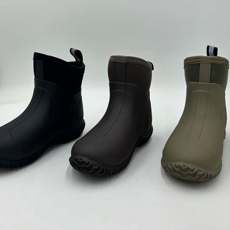 Wholesale ankle neoprene women's boots garden shoes gum boot outdoor sperts