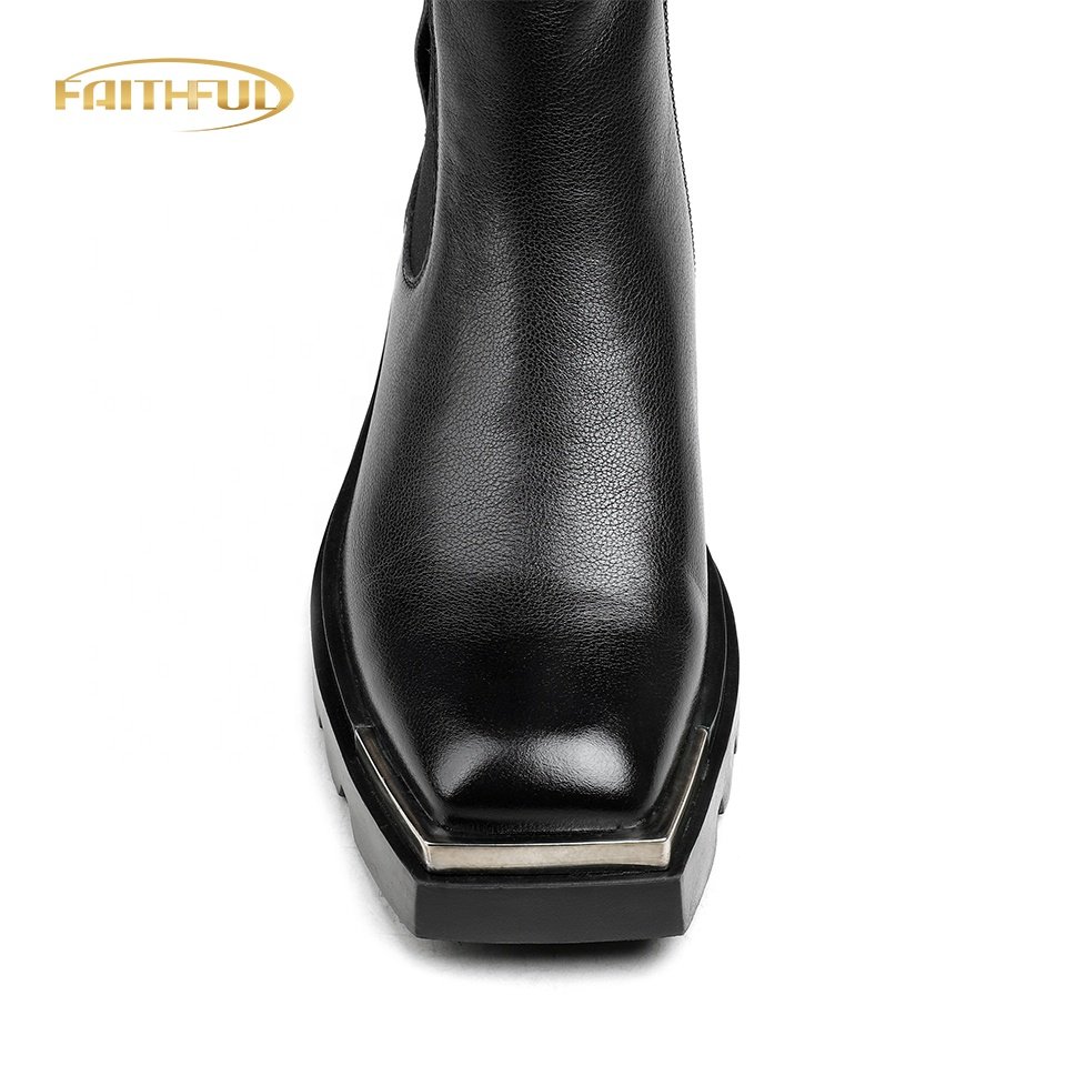 New Arrivals Women Ankle Boots High Heel Shoes Woman Heels Chelsea Martin Boots For Lady