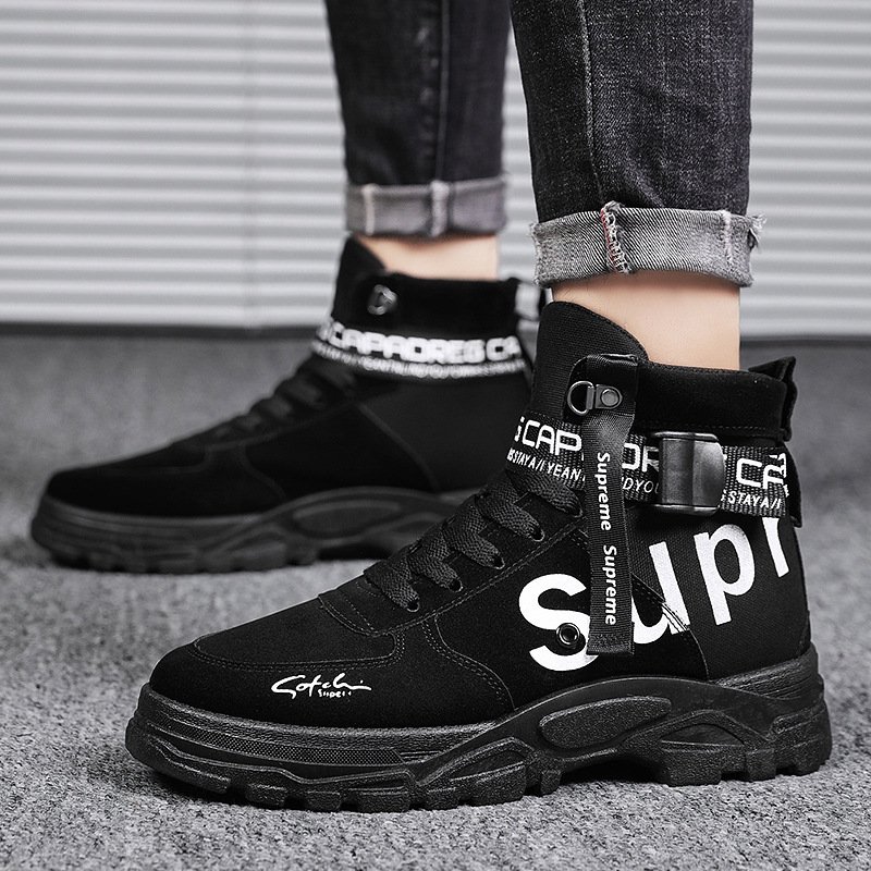 Hot selling wholesale man casual lace up shoes sneakers high quality boot footwear for men Martin boots