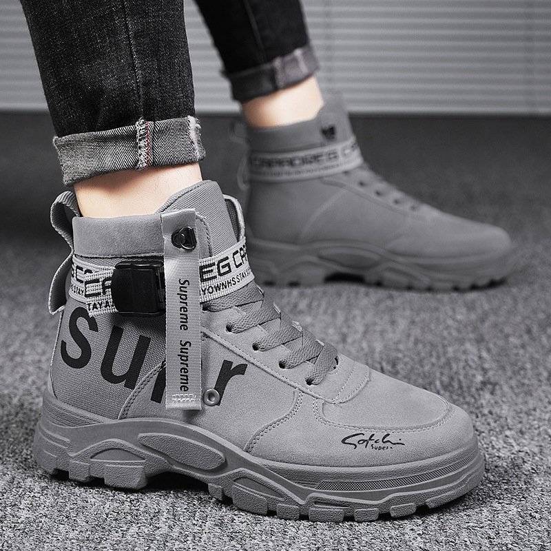 Hot selling wholesale man casual lace up shoes sneakers high quality boot footwear for men Martin boots
