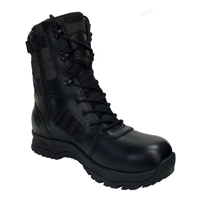 Ultra-light Wear-resistant Shock-absorbing Leather Boots Genuine High-top Training Boots for Men Security Leather Boots Winter