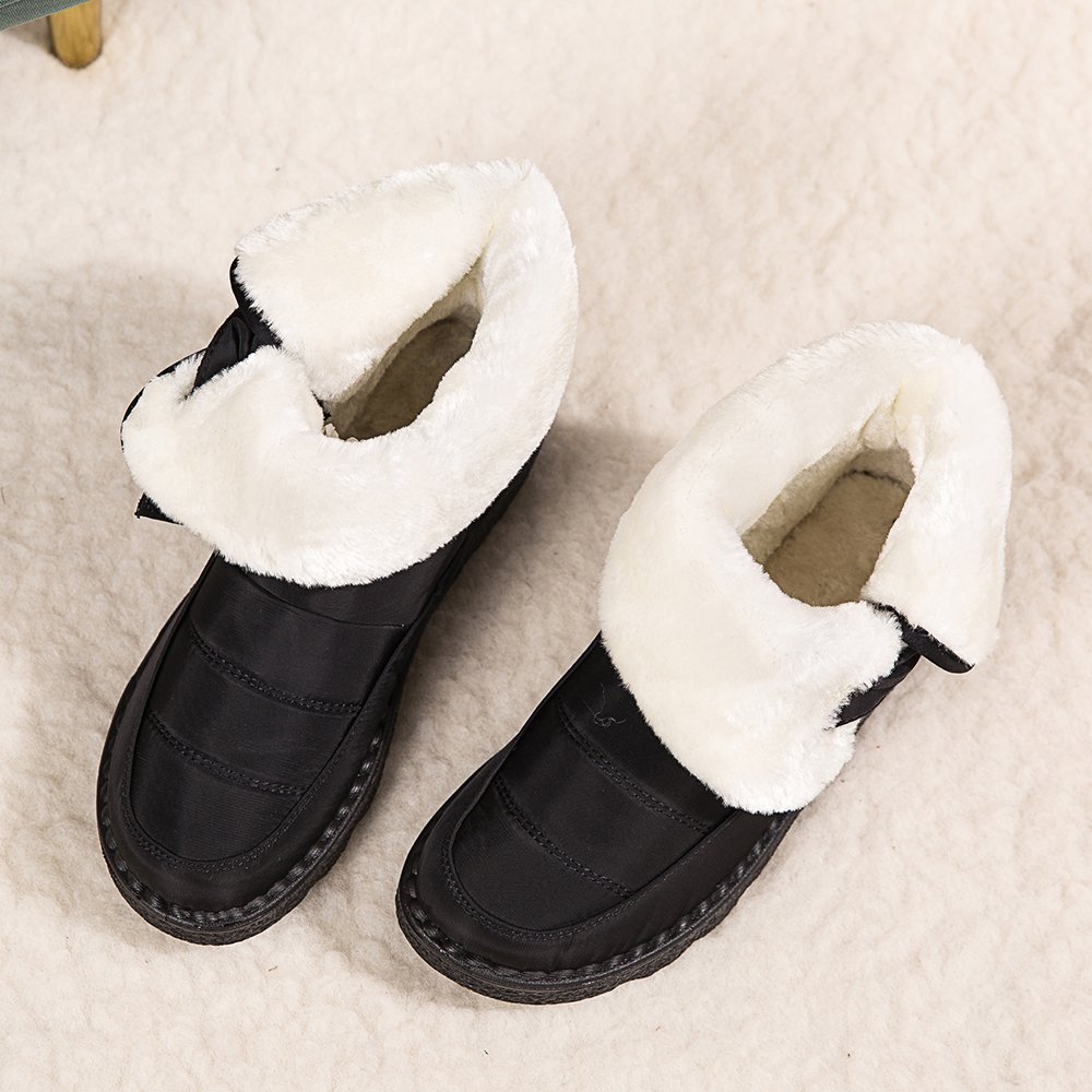 Snow Boots For Women Waterproof Soft shoe flat sole Winter Warm thickened plush Outdoor sports Women Keep Warm Snow Boots