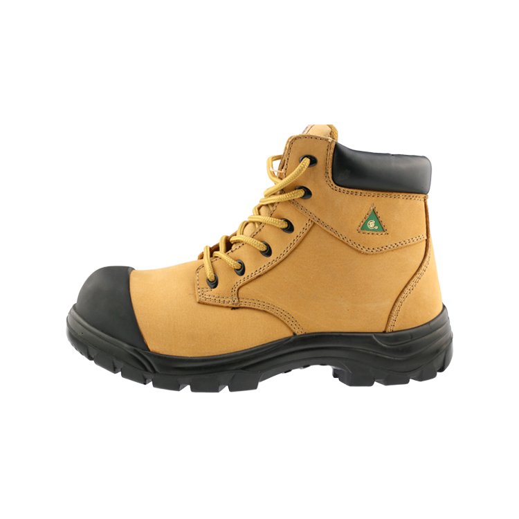 Custom Leather Men Steel ToeCap Protection Mine Shoes Mining Work Safety Ankle Boots