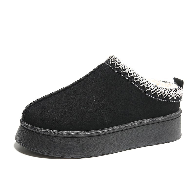 New style Winter Warm Snow Shoes Brown designer Platform Snow leather Boots Comfortable Fur Outdoor Shoes for women and ladies