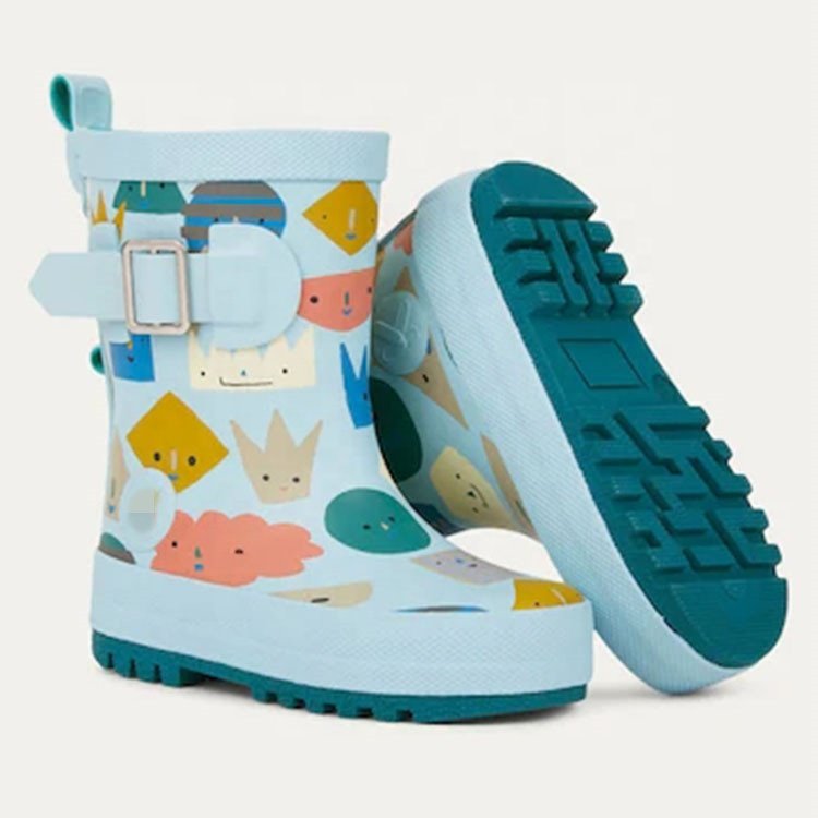 Wholesale Custom Design Logo High Quality Kids Toddler Rubber Rain Boots For Children