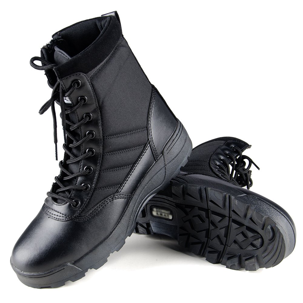 Jinteng factory tactical boots comfortable durable combat boots anti-slip outdoor black