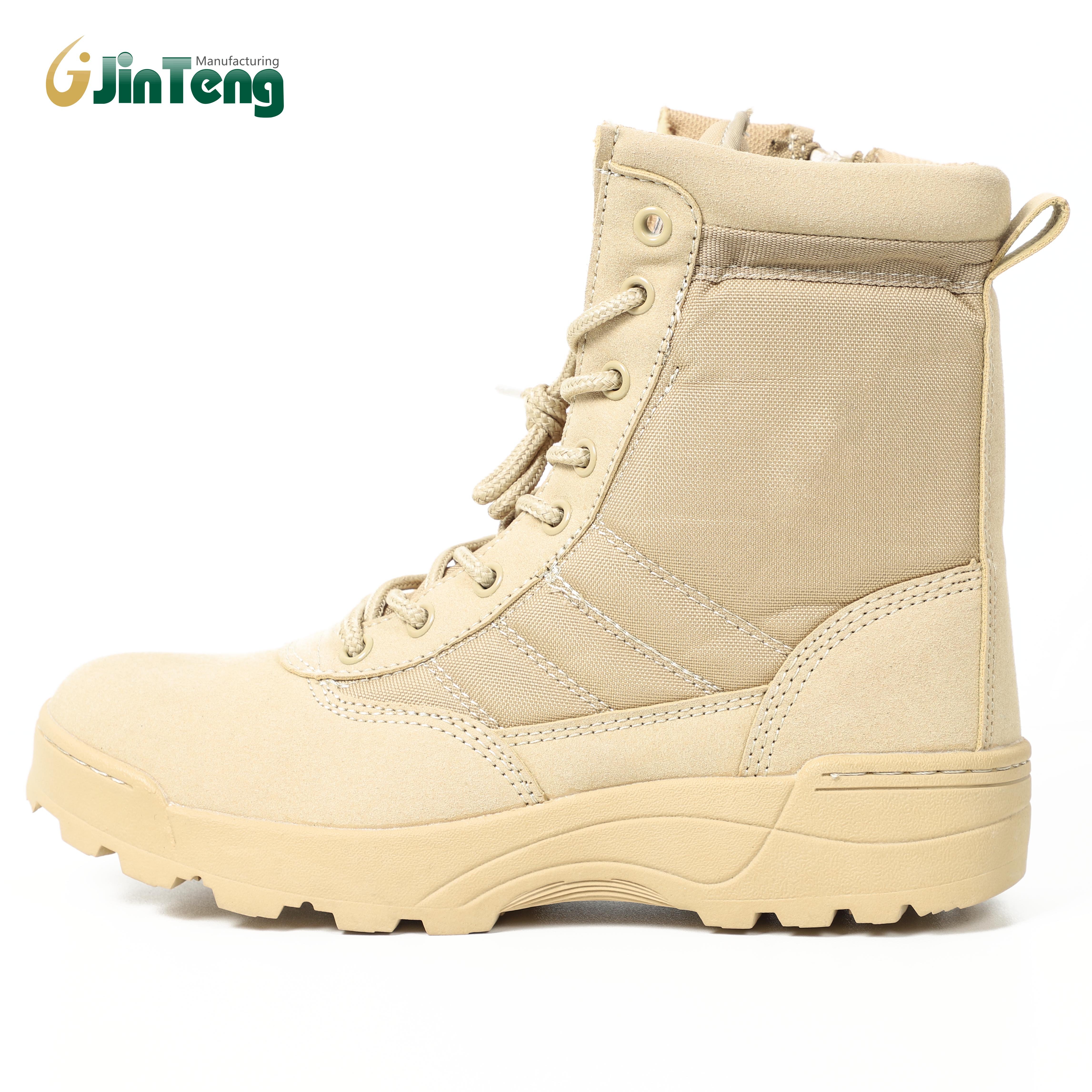 Jinteng factory tactical boots comfortable durable combat boots anti-slip outdoor black