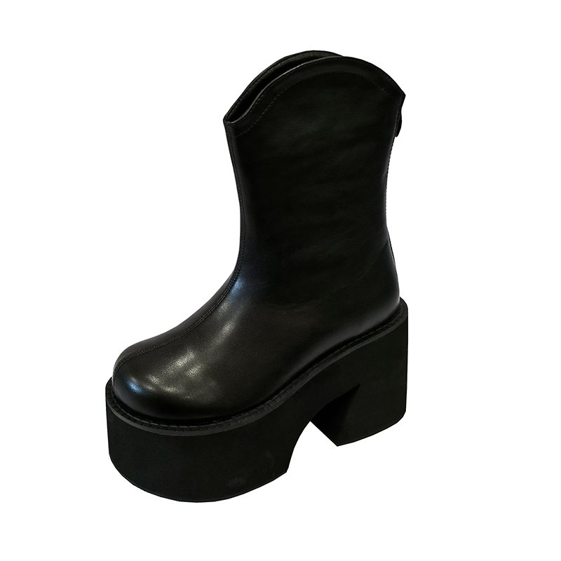 Platform Wedges Boots For Women Fashion Ankle Chunky Boots Goth Gothic Brand New 2023 Fashion Style Shoes Comfy Punk