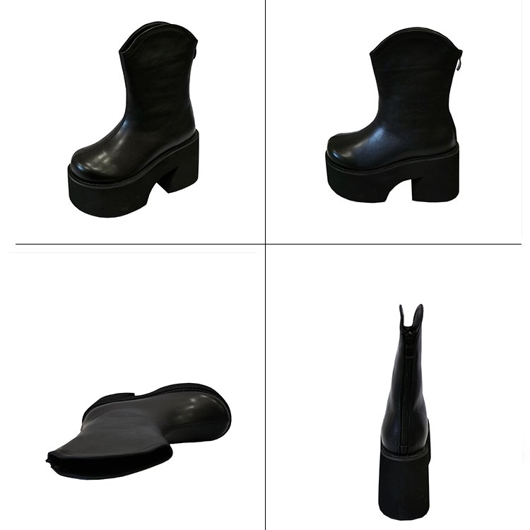 Platform Wedges Boots For Women Fashion Ankle Chunky Boots Goth Gothic Brand New 2023 Fashion Style Shoes Comfy Punk