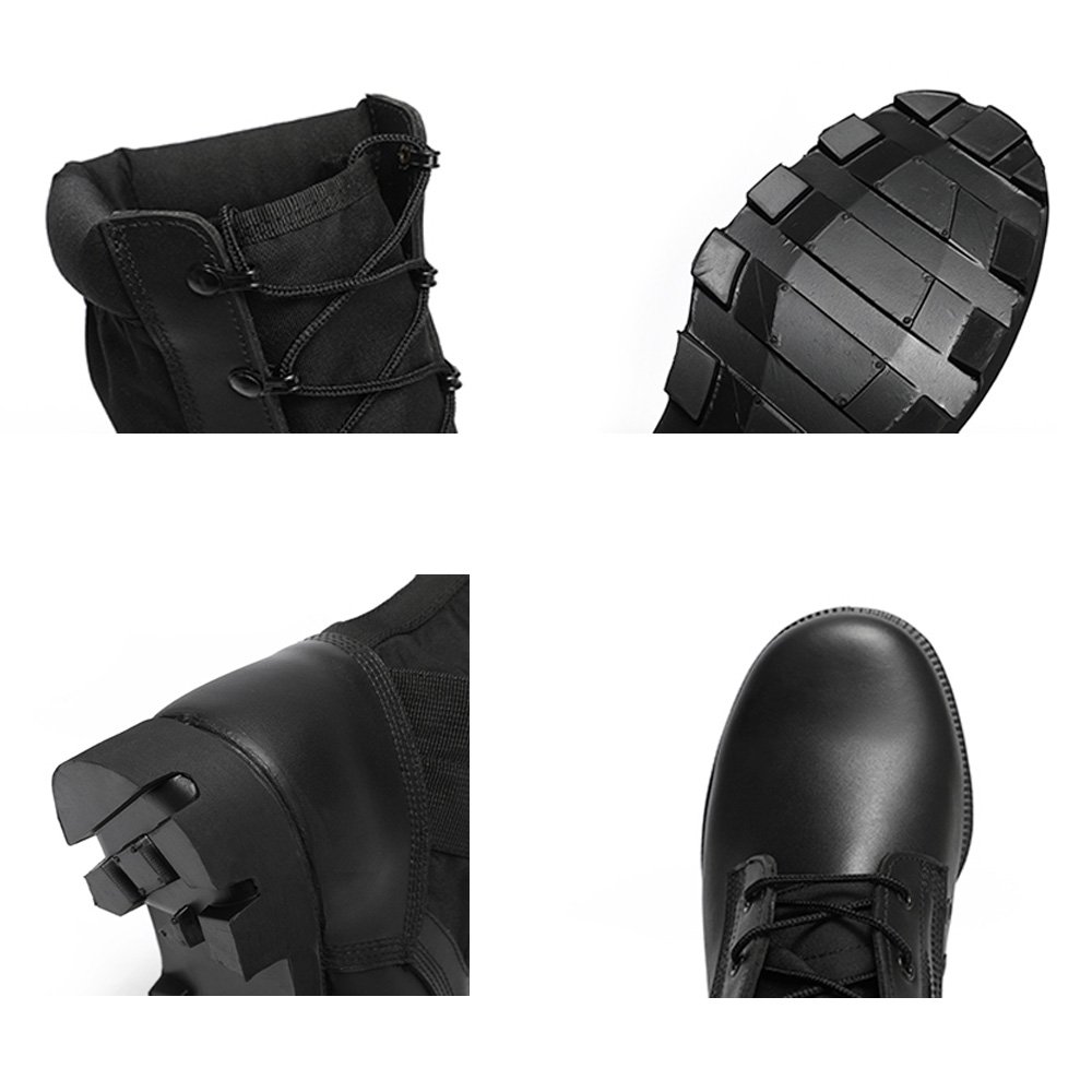 XINXING Jungle Suede Leather Oxford Breathable Outdoor Training Combat Panama Sole Black Tactical Boots