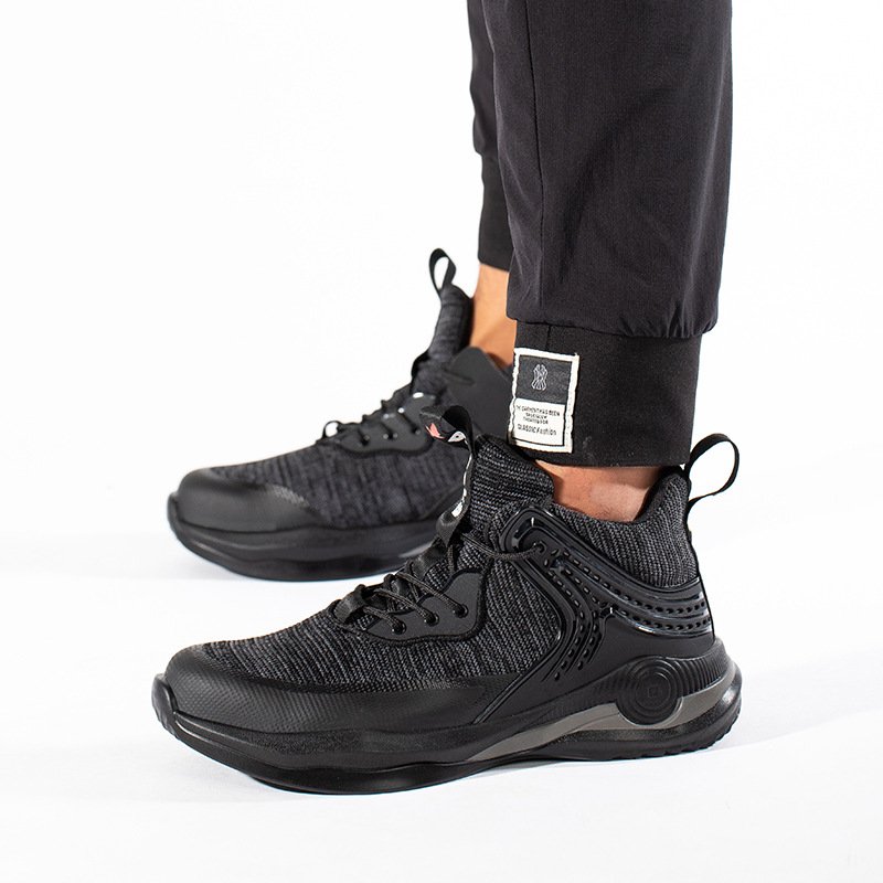 Customized men safety boots engineer working shoes breathable fashion sneakers night reflection steel toe comfort safety shoes