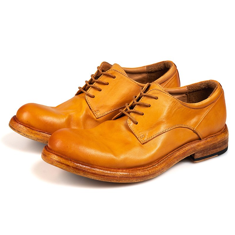New Style Goodyear Welted Handmade Men's Formal Leather Shoes leather man boots
