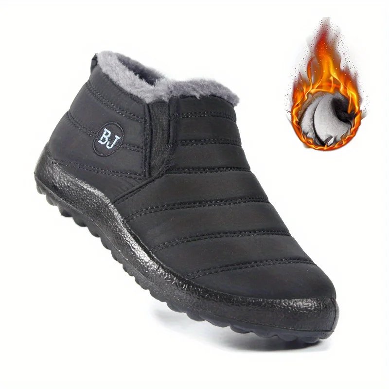 Winter New Waterproof Non-slip Warm Ankle-height Snow Boots Comfortable Low Top Hiking Shoes for Couple Man Women