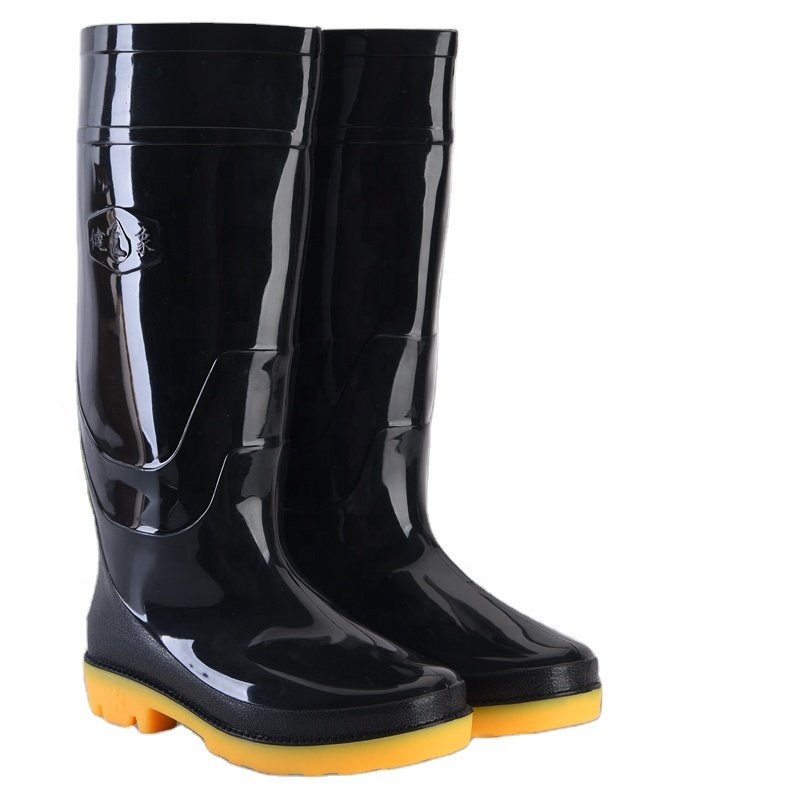 Fashion Custom Light Weight Cheap Long Gum PVC Rubber Plastic Rain Boots For Outdoor