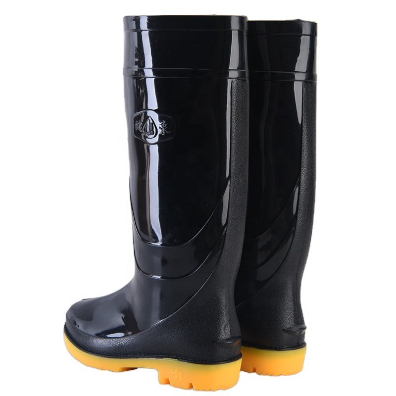 Fashion Custom Light Weight Cheap Long Gum PVC Rubber Plastic Rain Boots For Outdoor