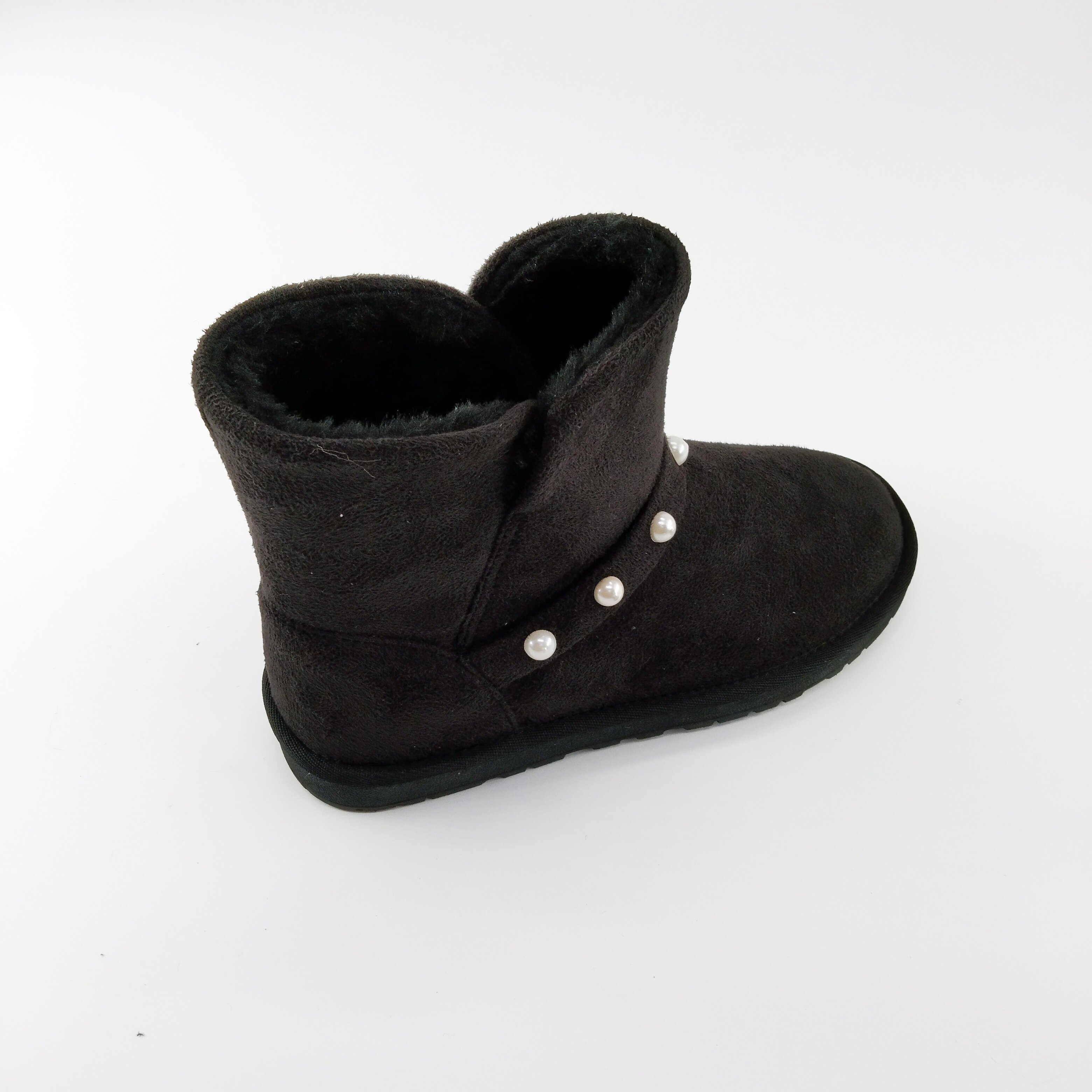 Fashion Shoes Resistant Black Winter Waterproof Snow Boots High Quality Stain Most Popular Custom Women Adult Plush 200 Pairs