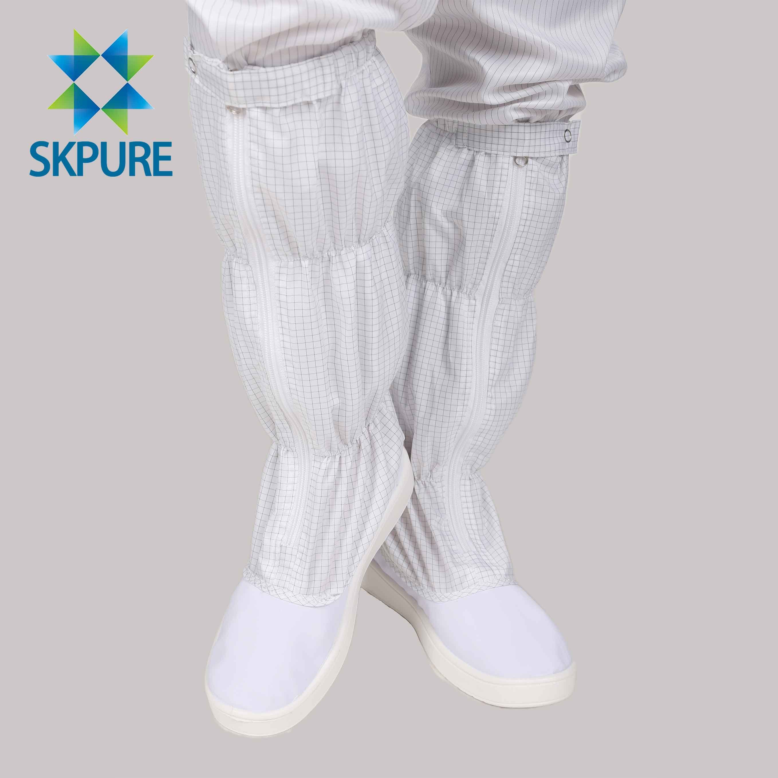 SKPURE moisture and heat resistence sterilize dust power free conductive esd boots anti-static boots for cleanroom