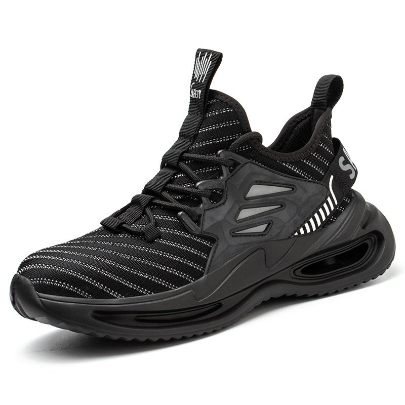 Wholesale Men Oil resistant Lab Anti Slip Smashing Puncture Proof Steel Toe Industrial Work Time Welding Boots Safety Shoes