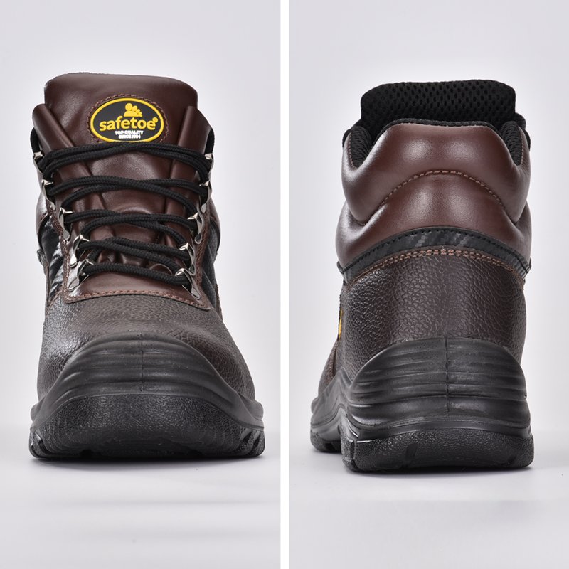 Safetoe Steel Toe Steel Plate Cow Leather Safety Work Boots