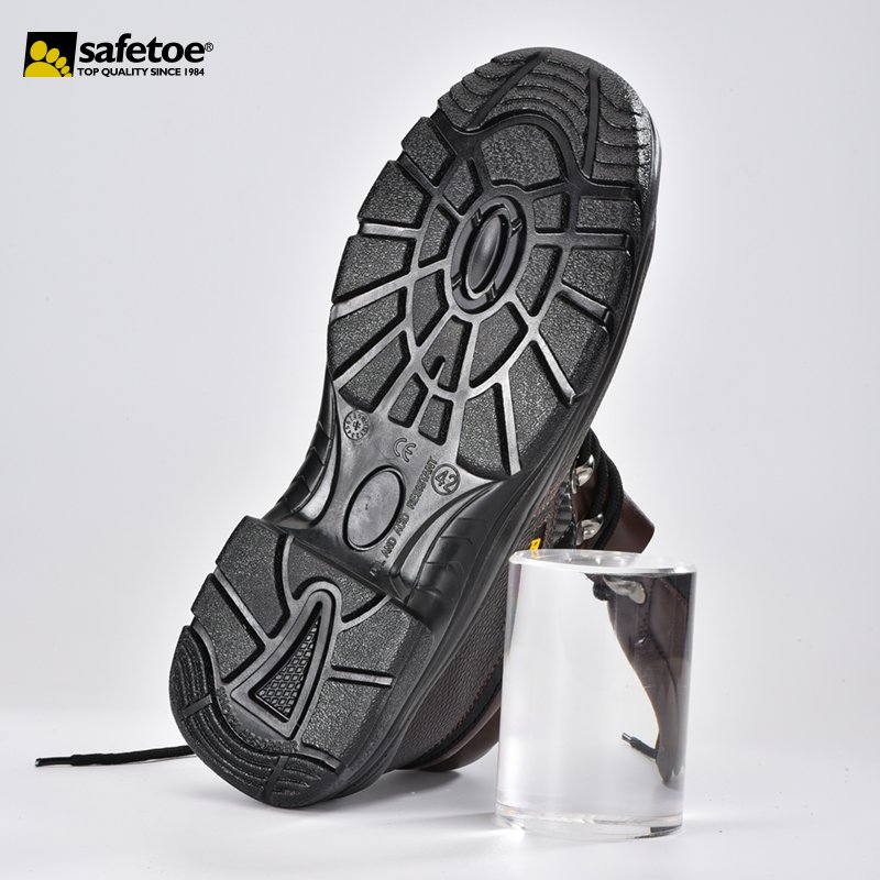Safetoe Steel Toe Steel Plate Cow Leather Safety Work Boots