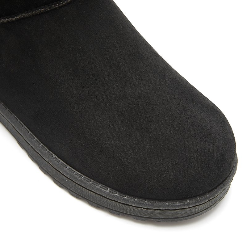 Hot selling winter leather boots ankle shoes woman fashion fur winter boots for women
