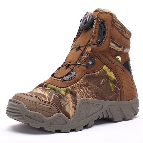 Hanagal Dark Brown waterproof camouflage trendy BOA Mid men's hunting boots