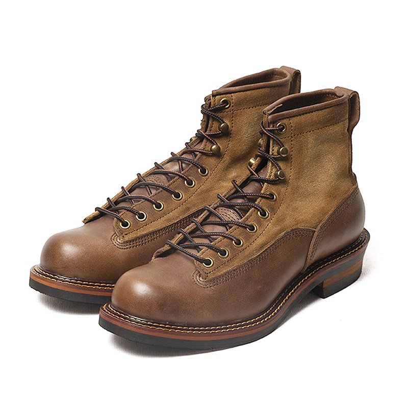 Locomotive wind work boots autumn and winter cattle leather boots boots for men shoes leather