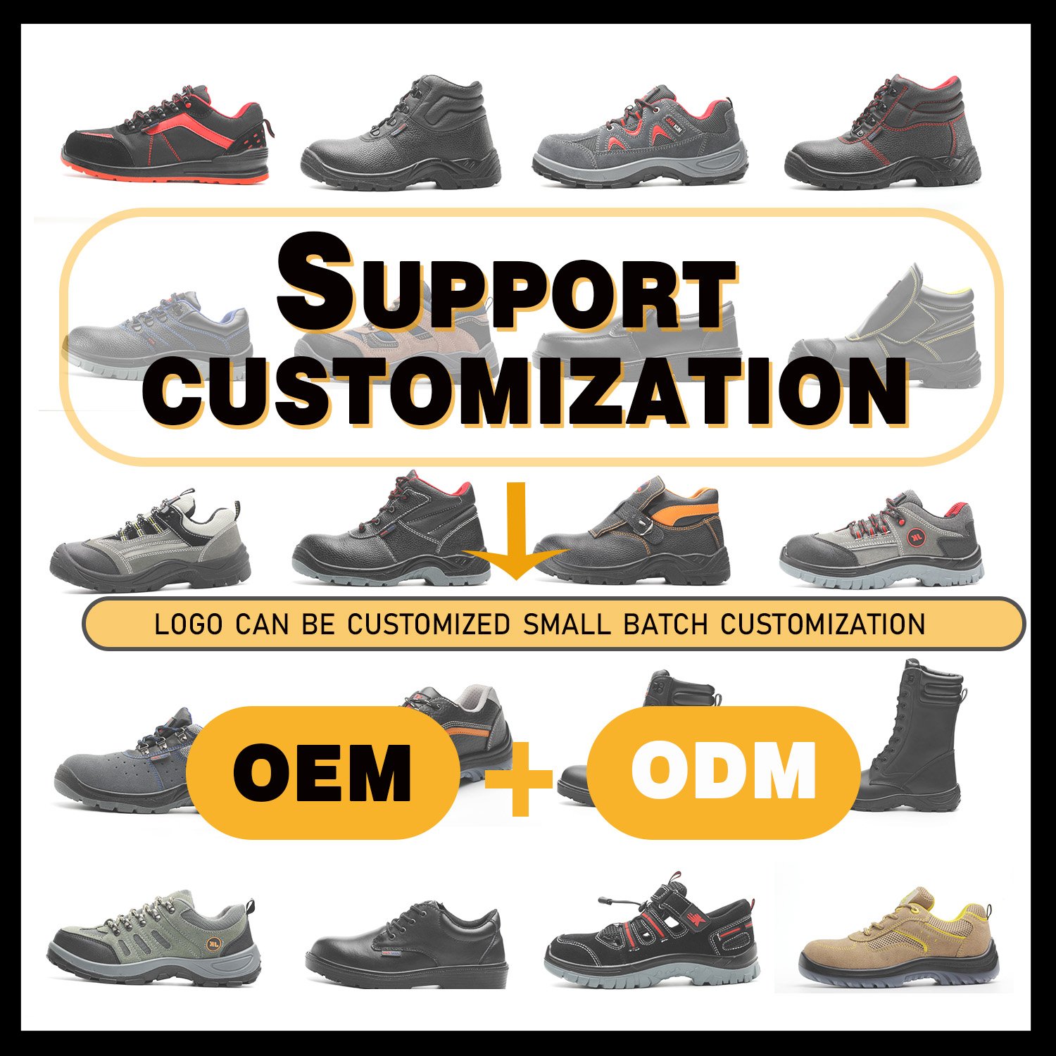 Buffalo Genuine Leather Good quality Custom waterproof steel toe anti chemical caracteristic farm safety boots with steel toe