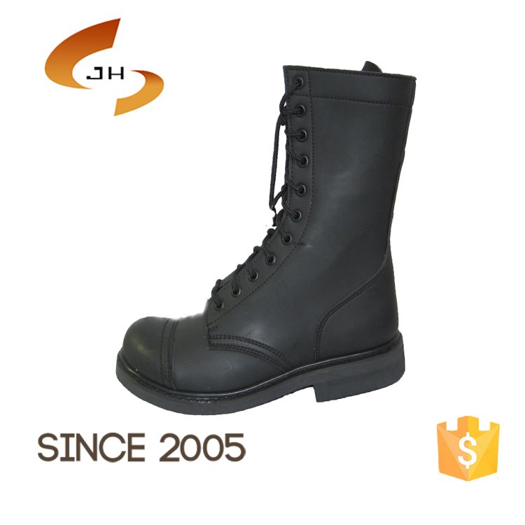 Black Smooth Skidproof Cheap Combat Boots Mens