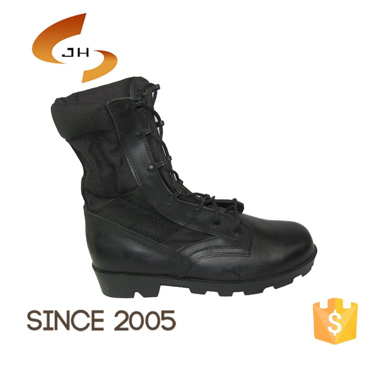 Black Smooth Skidproof Cheap Combat Boots Mens