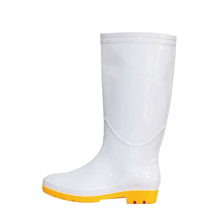 Processing Industry Unisex Professional Boot White Boot PVC white long rain boots for chemical and medical industry